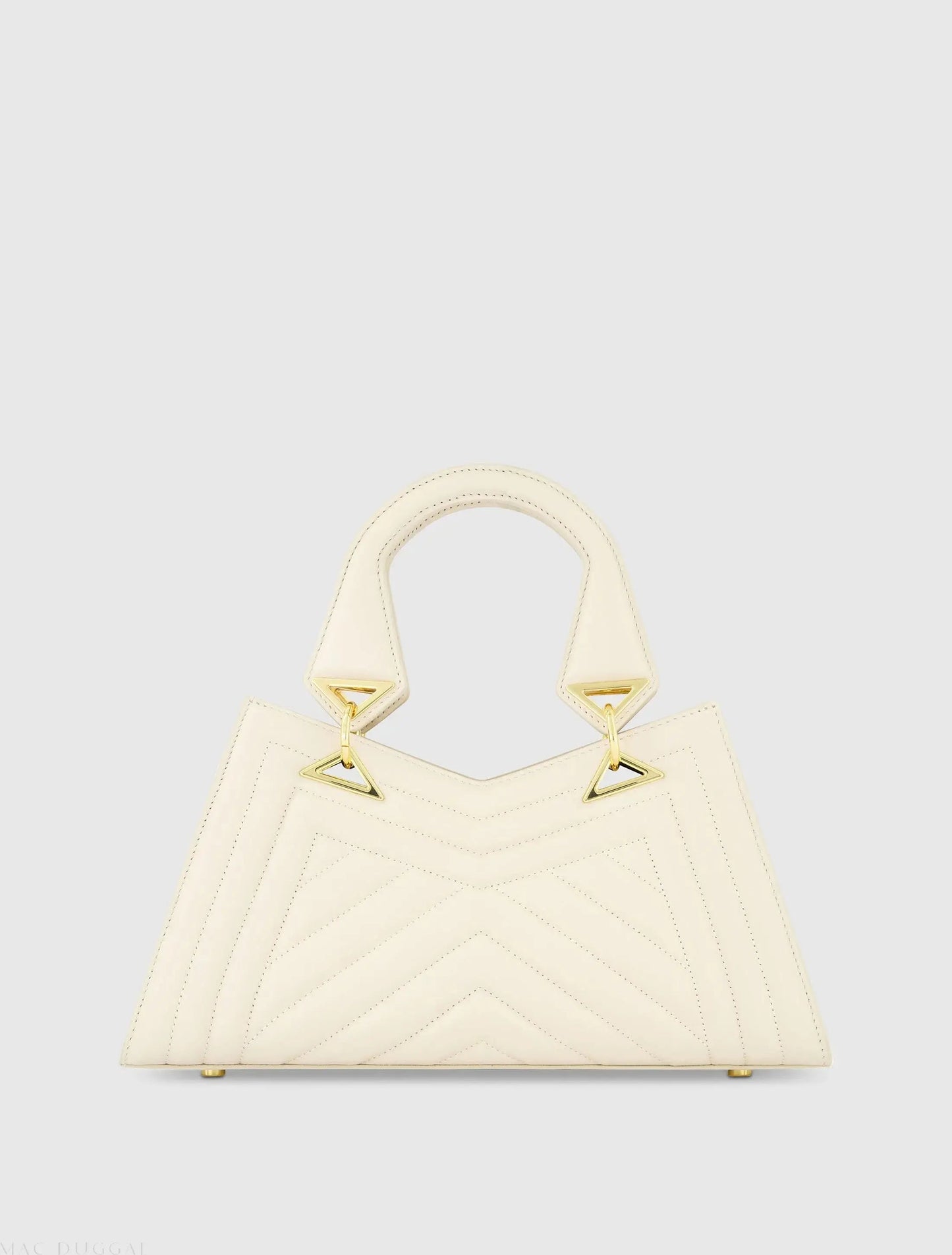 Quilted Napa Leather Angular Handbag
